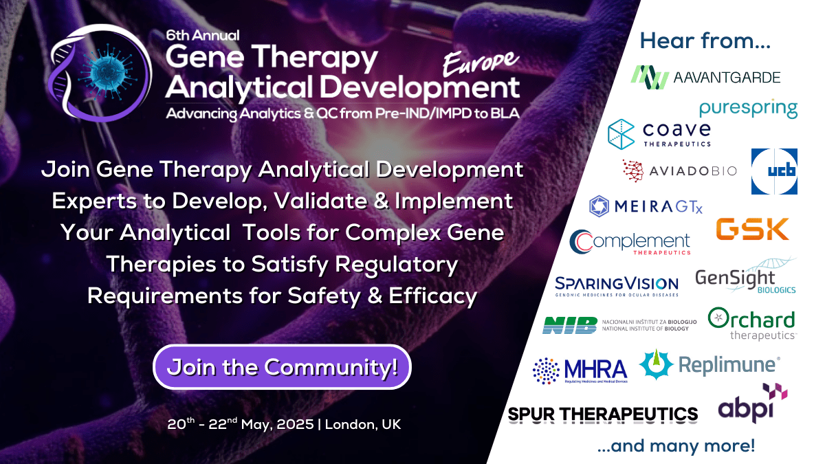 6th Gene Therapy Analytical Development Summit Europe