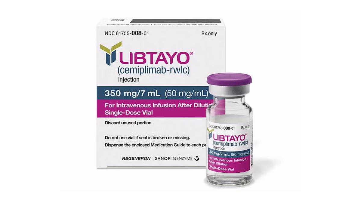 Packet and bottle of Libtayo